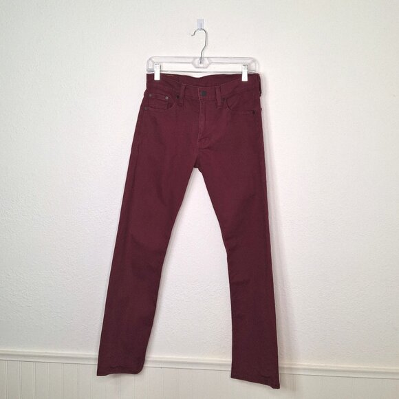 Levis 513 Mens Slim Straight Pants Jeans Sz 29 X 30 5 Pocket Open Brown Western - Picture 1 of 15